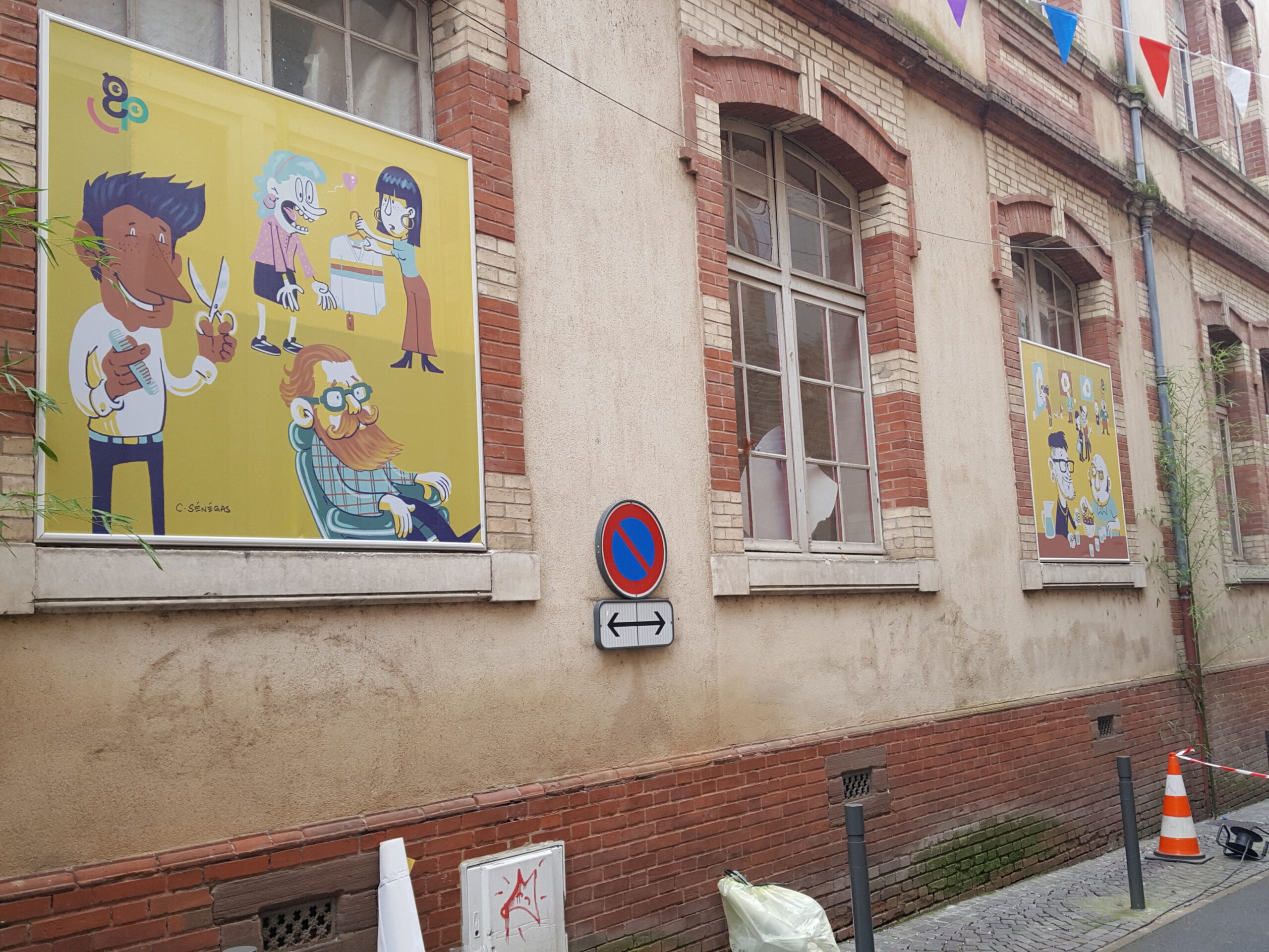 Génération Pasteur – illustrations en façade