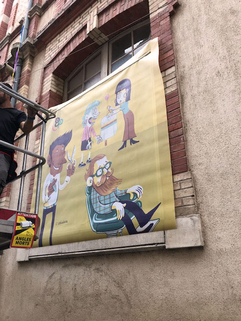 Génération Pasteur – illustration en façade